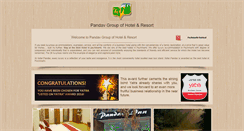 Desktop Screenshot of hotelpandav.in