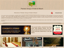 Tablet Screenshot of hotelpandav.in